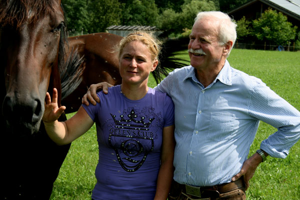 Hannes Meindl mit Tochter Barbara